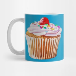 Cherry Cupcake painting (no background) Mug